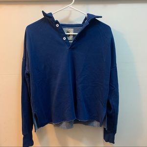 Urban outfitters cropped long sleeve button up